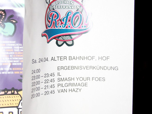 Finale Rock in Oberfranken Clubtour  IL Van Hazy Pilgrimage Smash your foes – Foto 58