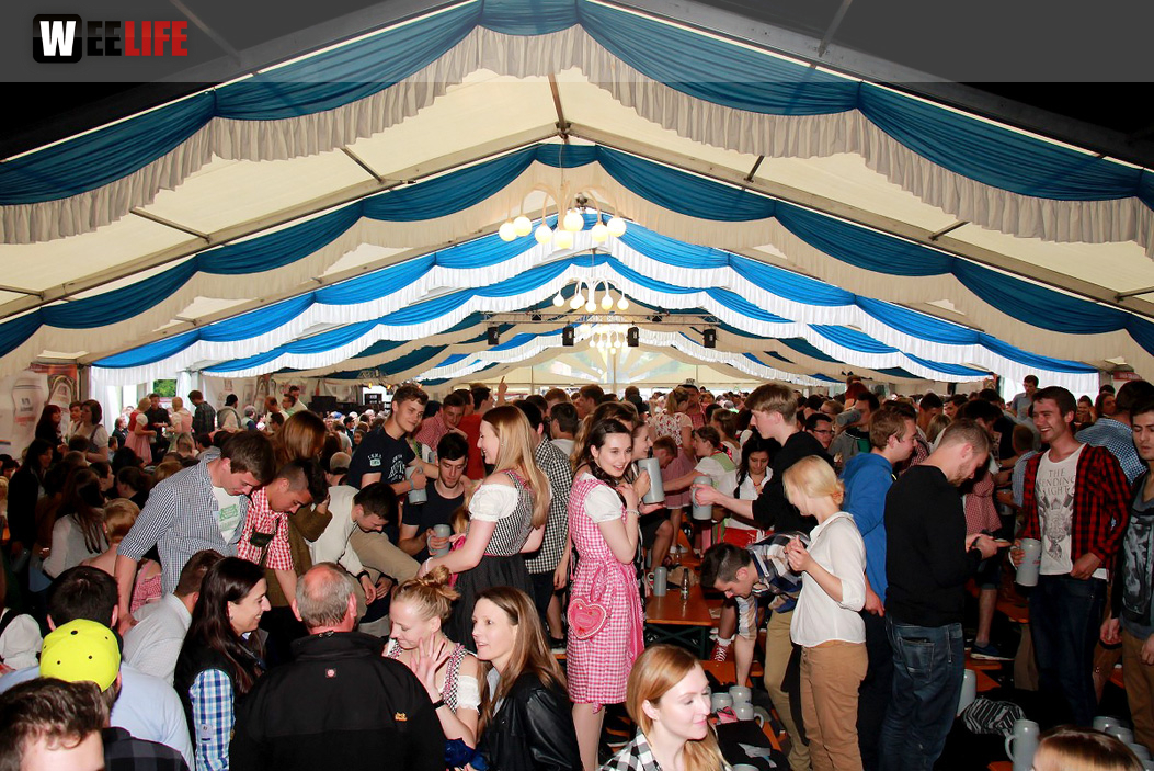 Schlappentag Festbetrieb Abends mit Aischzeit