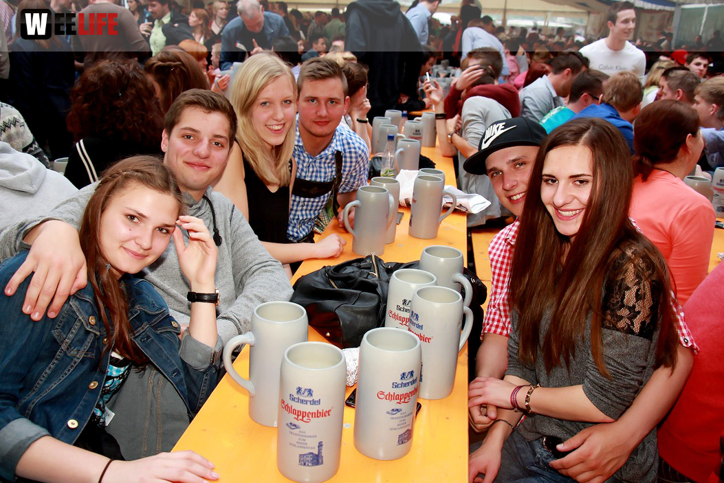 Schlappentag Festbetrieb Abends mit Aischzeit