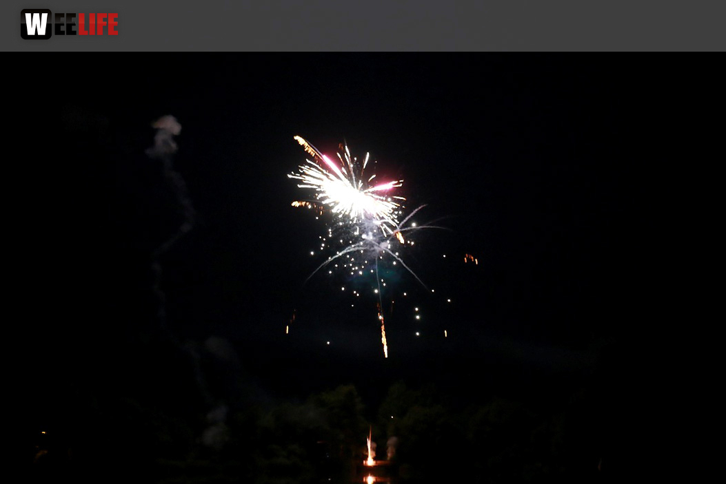 40 Jahre Tauperlitz Seefest  Feuerwerk