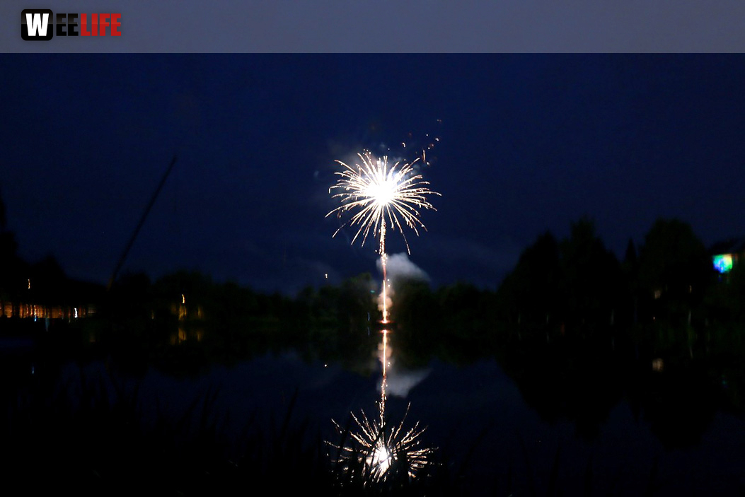 40 Jahre Tauperlitz Seefest  Feuerwerk