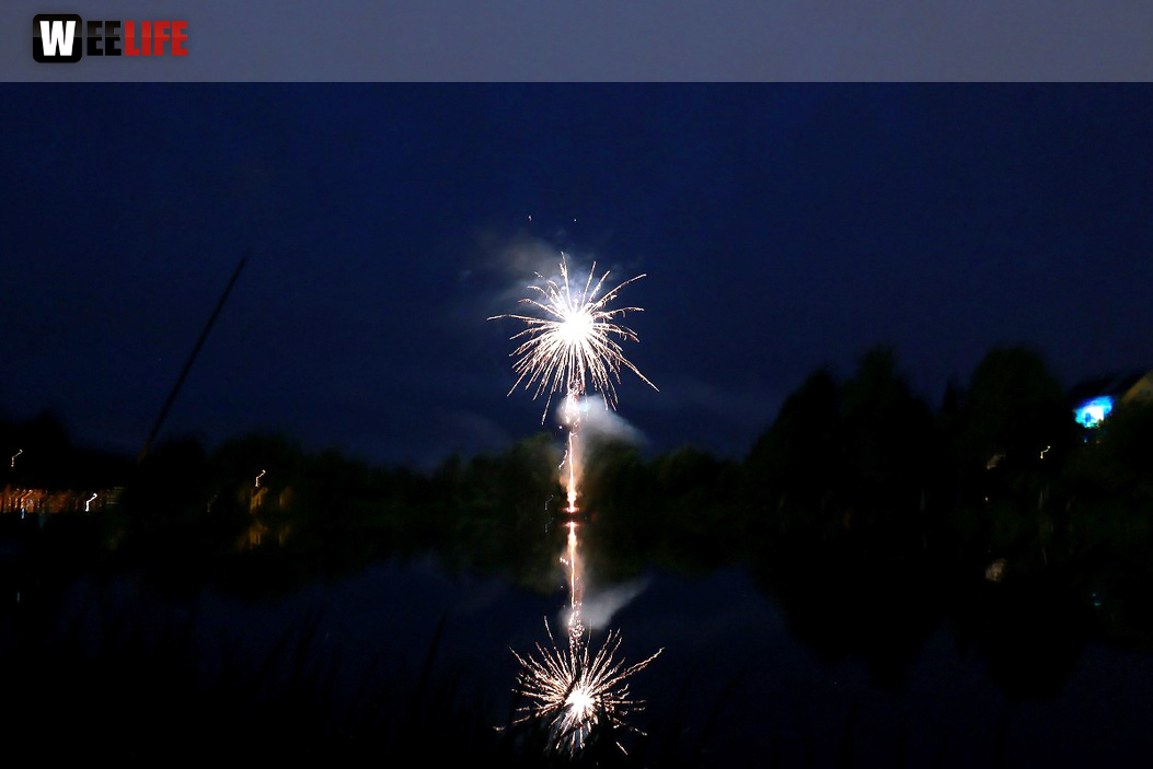 40 Jahre Tauperlitz Seefest  Feuerwerk