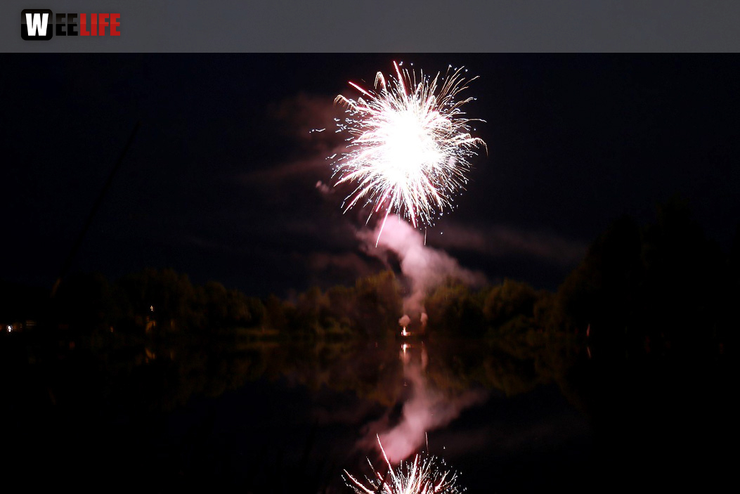 40 Jahre Tauperlitz Seefest  Feuerwerk