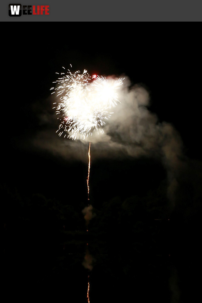 40 Jahre Tauperlitz Seefest  Feuerwerk