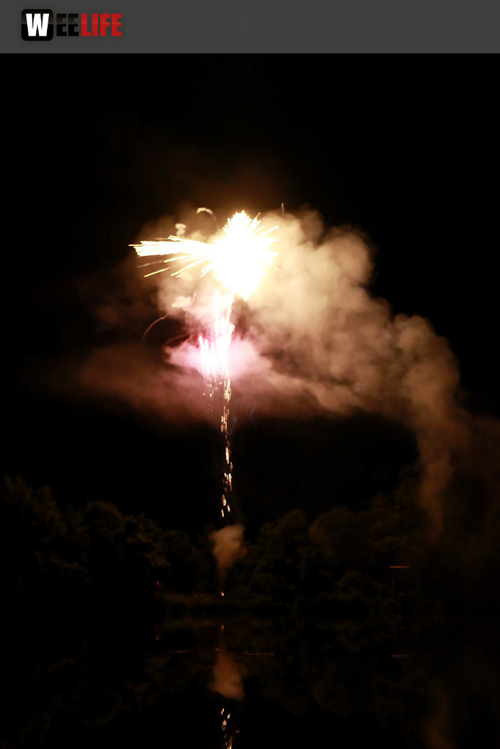 40 Jahre Tauperlitz Seefest  Feuerwerk
