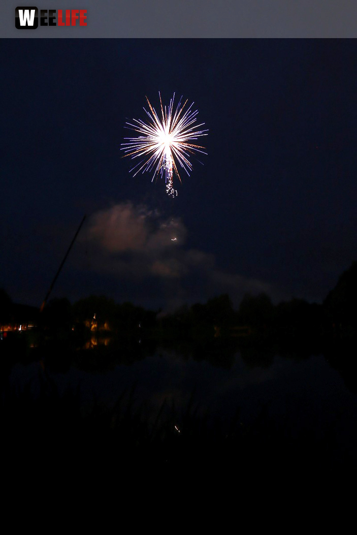 40 Jahre Tauperlitz Seefest  Feuerwerk