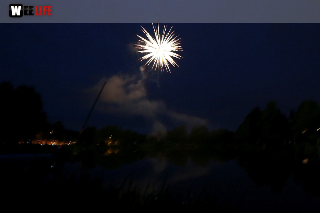 40 Jahre Tauperlitz Seefest  Feuerwerk
