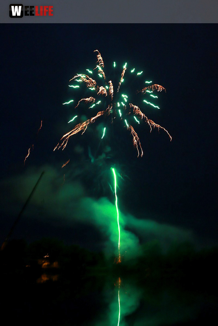 40 Jahre Tauperlitz Seefest  Feuerwerk