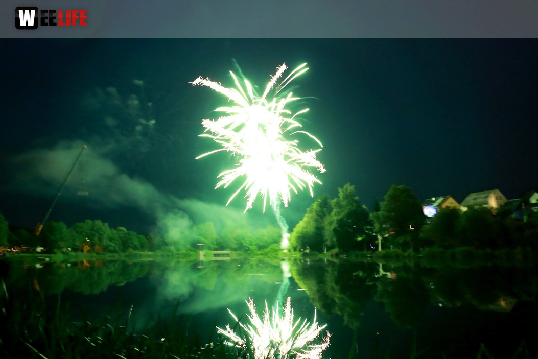 40 Jahre Tauperlitz Seefest  Feuerwerk