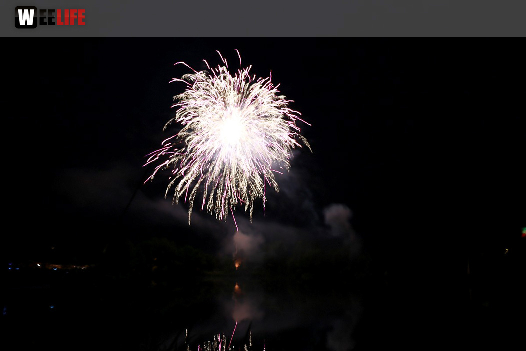 40 Jahre Tauperlitz Seefest  Feuerwerk