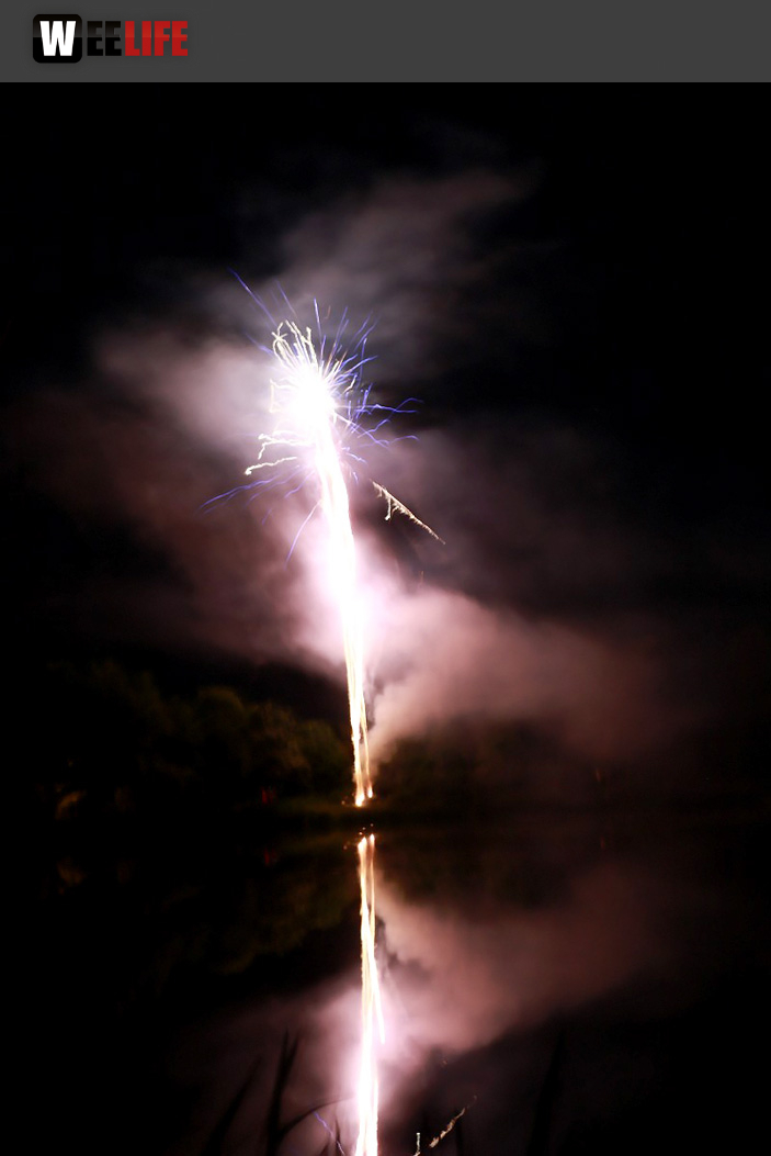 40 Jahre Tauperlitz Seefest  Feuerwerk