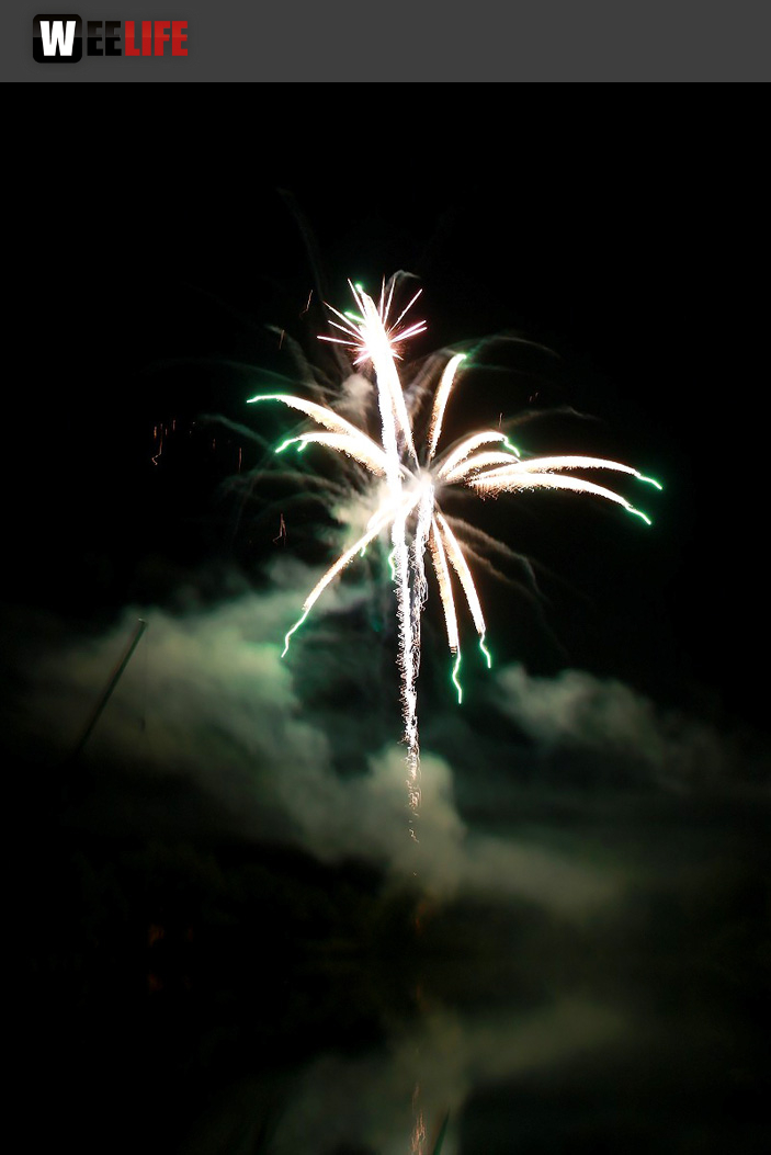 40 Jahre Tauperlitz Seefest  Feuerwerk