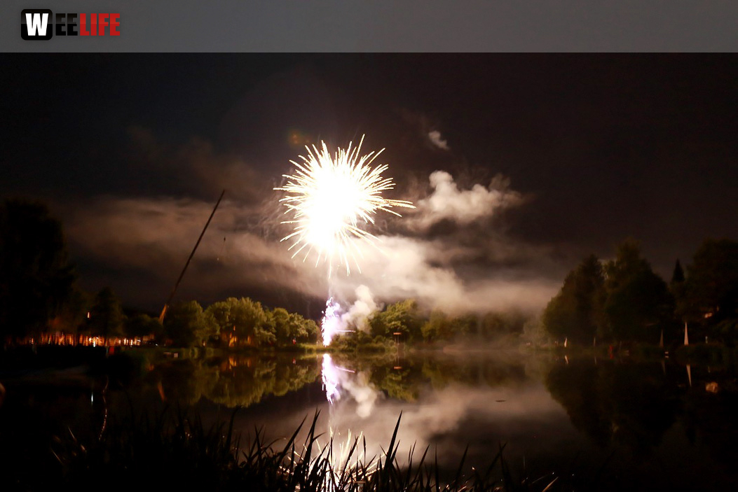 40 Jahre Tauperlitz Seefest  Feuerwerk