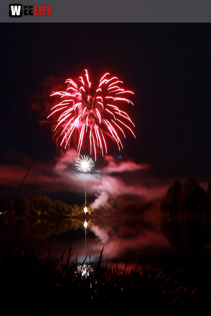 40 Jahre Tauperlitz Seefest  Feuerwerk
