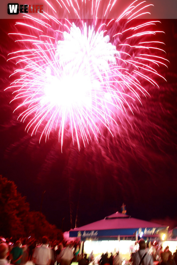 150 Jahre Wiesenfest Berg Feuerwerk