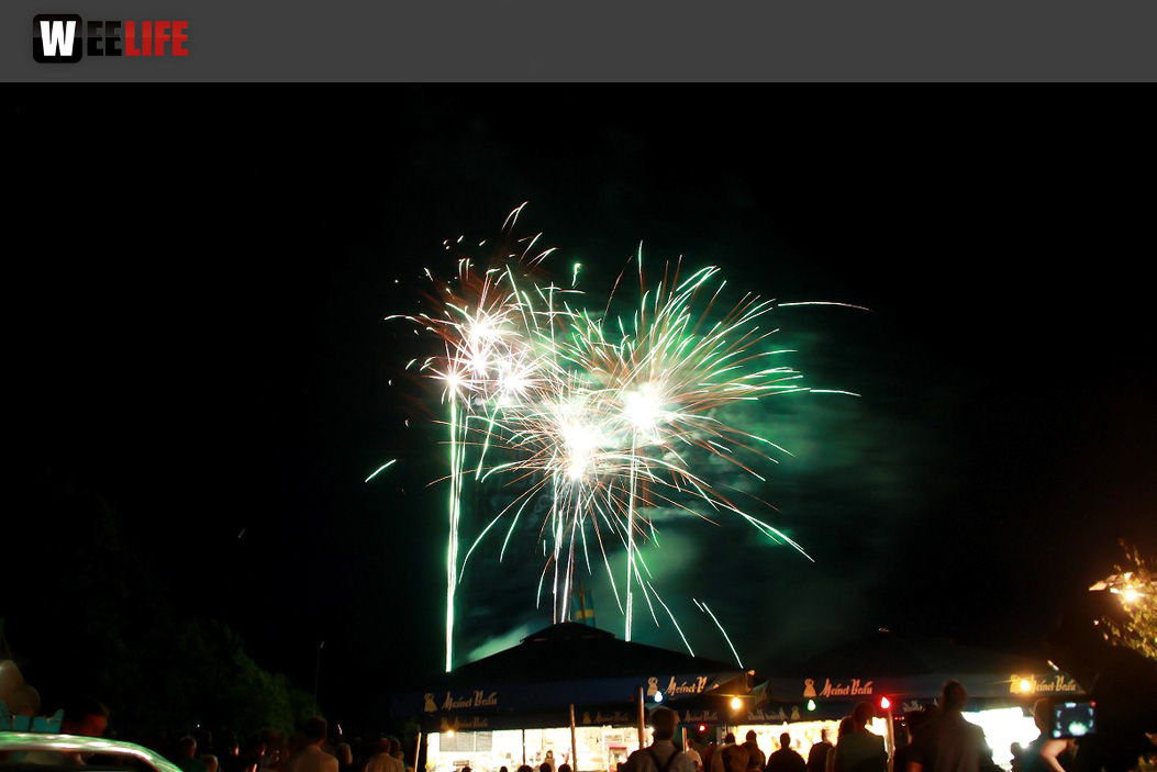 150 Jahre Wiesenfest Berg Feuerwerk