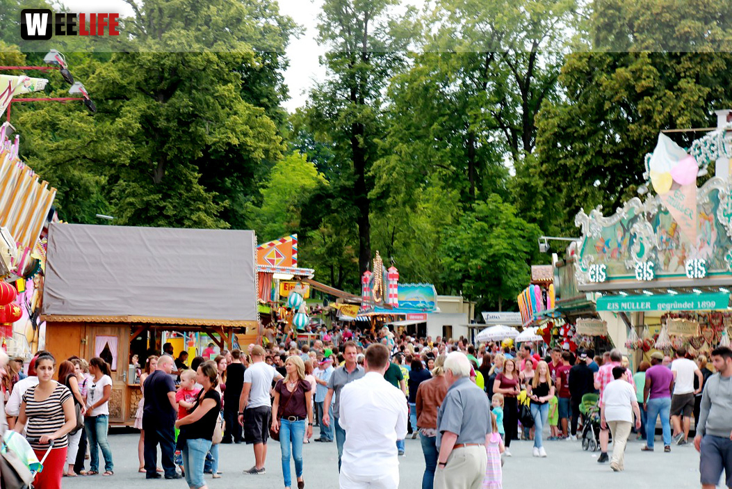 Wiesenfest Münchberg 2015 Abends