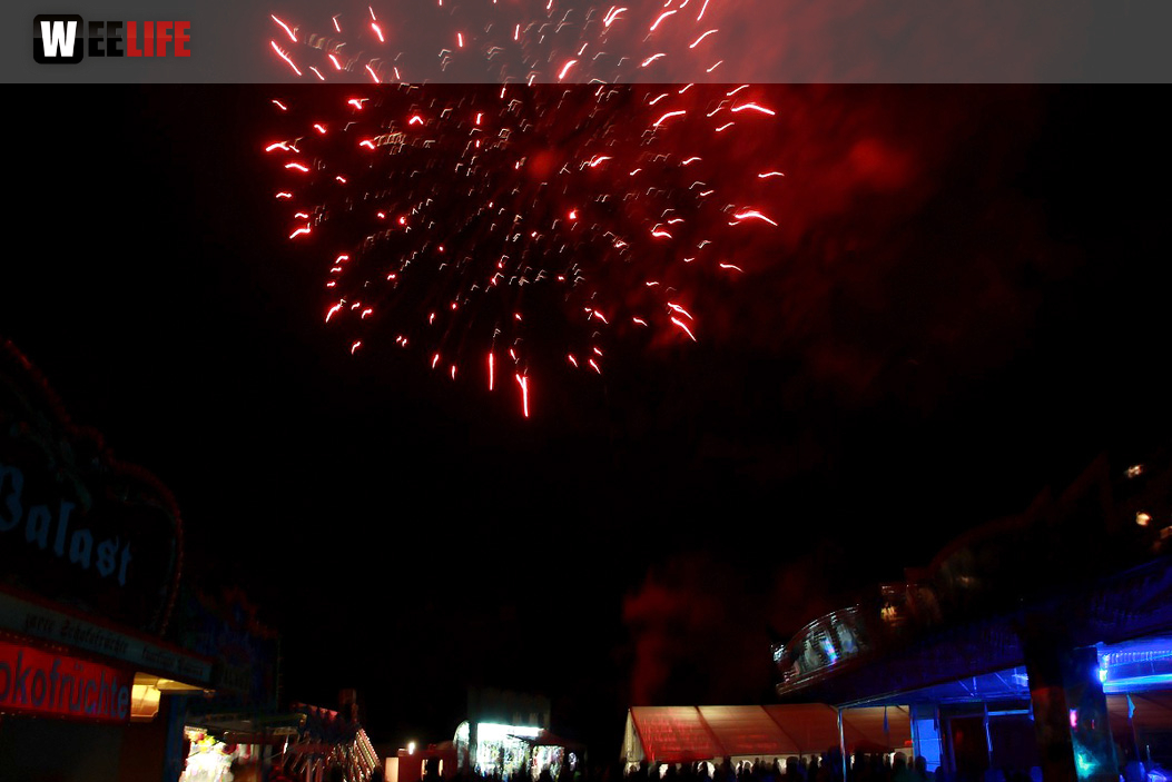 Wiesenfest Naila mit Pina Colada und Feuerwerk