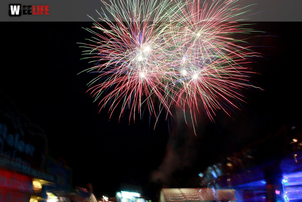 Wiesenfest Naila mit Pina Colada und Feuerwerk