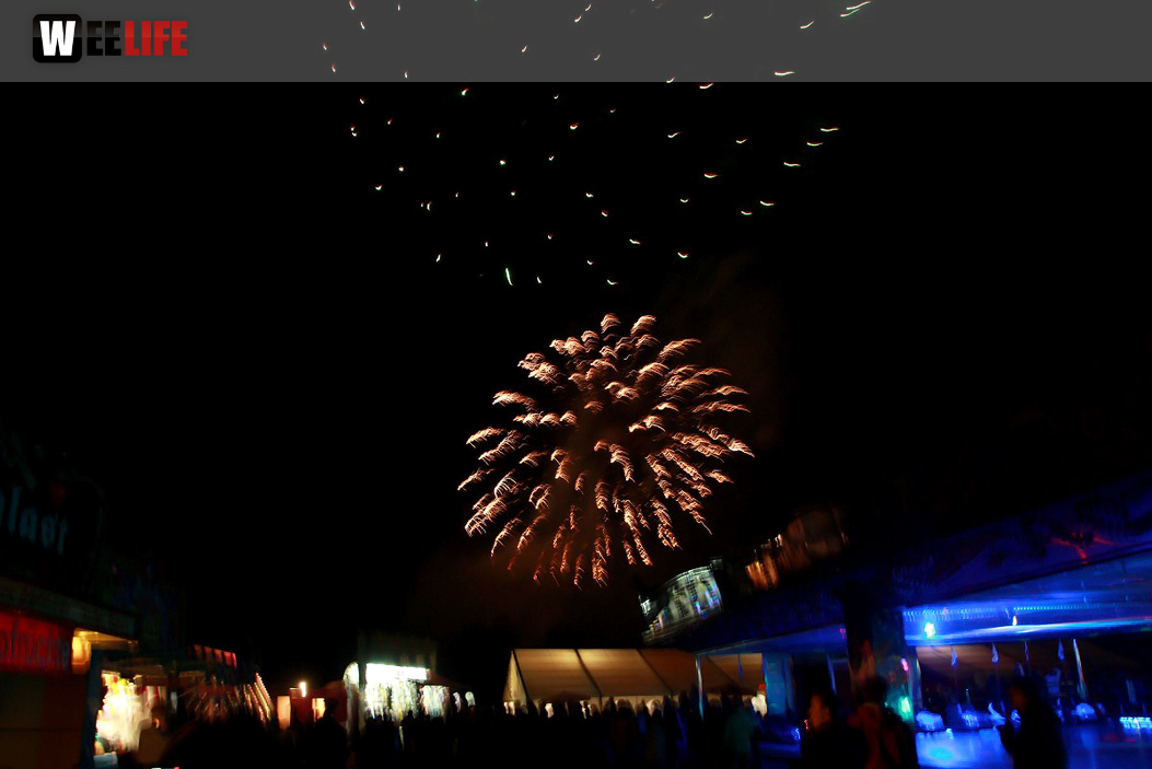 Wiesenfest Naila mit Pina Colada und Feuerwerk