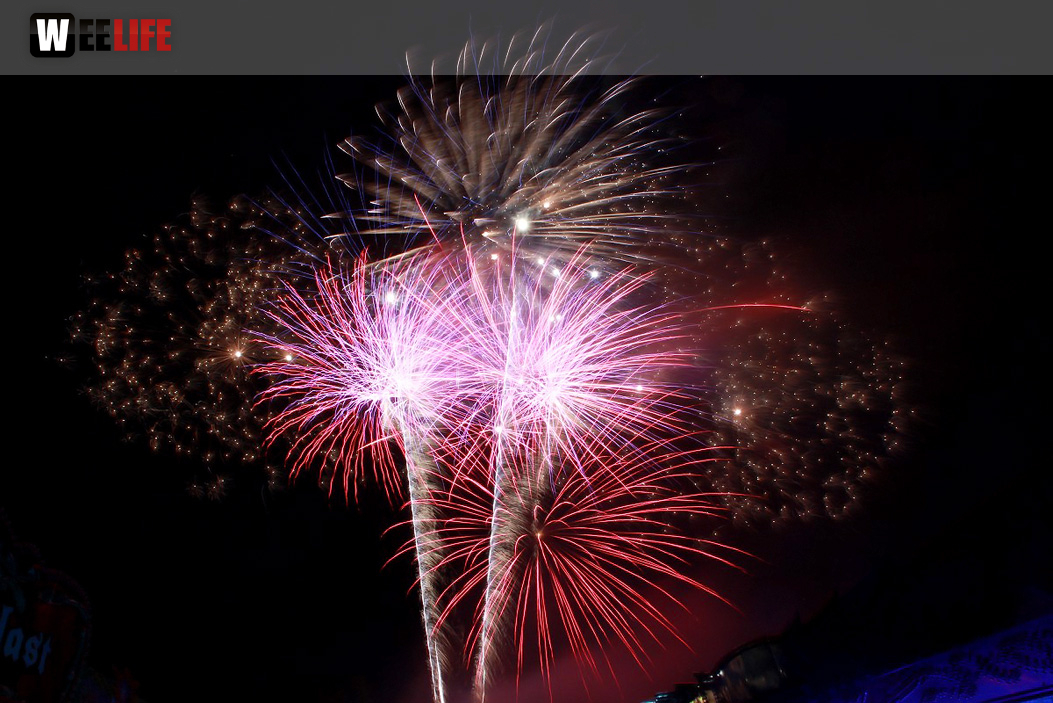 Wiesenfest Naila mit Pina Colada und Feuerwerk