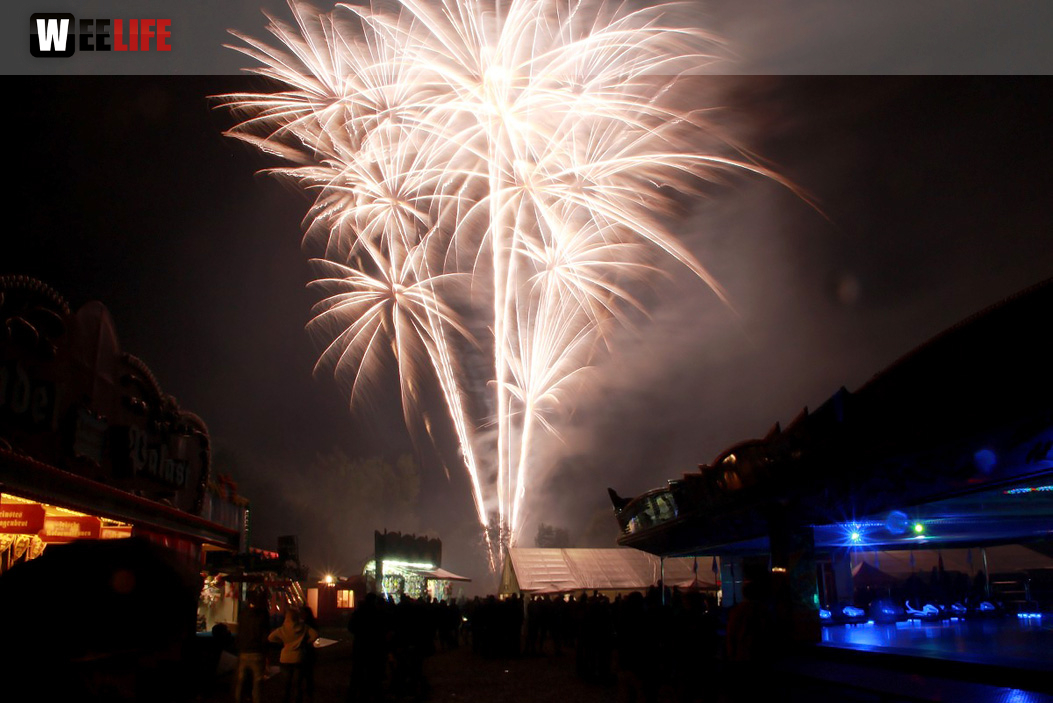 Wiesenfest Naila mit Pina Colada und Feuerwerk