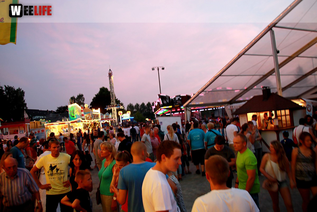 Wiesenfest Schwarzenbach Saale mit Partyteufel