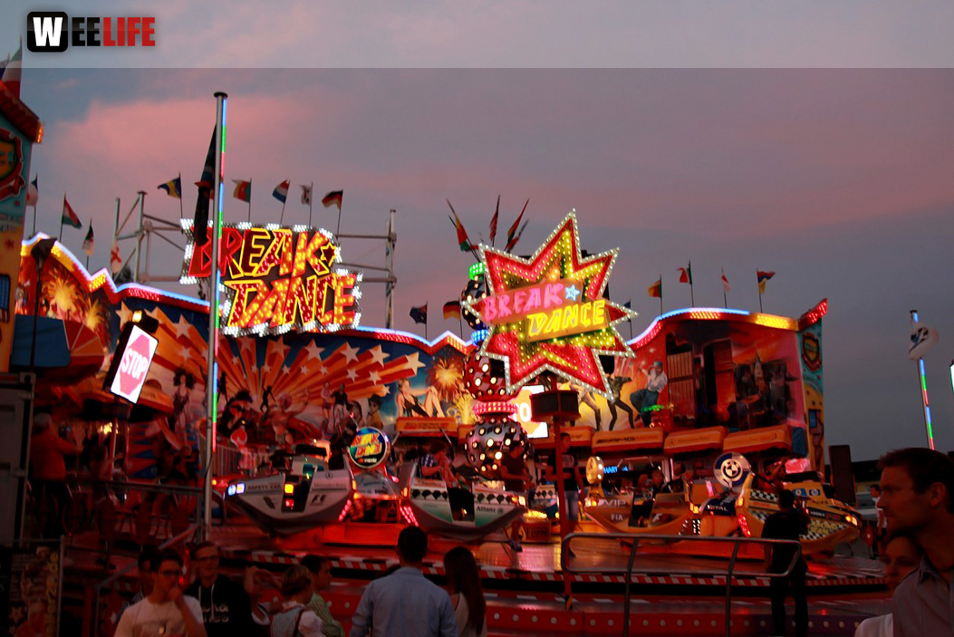 Wiesenfest Schwarzenbach Saale mit Partyteufel