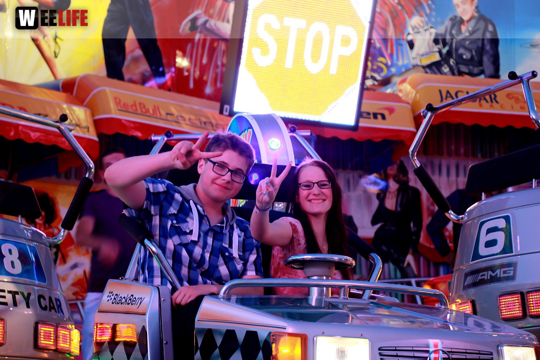 Wiesenfest Schwarzenbach Saale mit Partyteufel