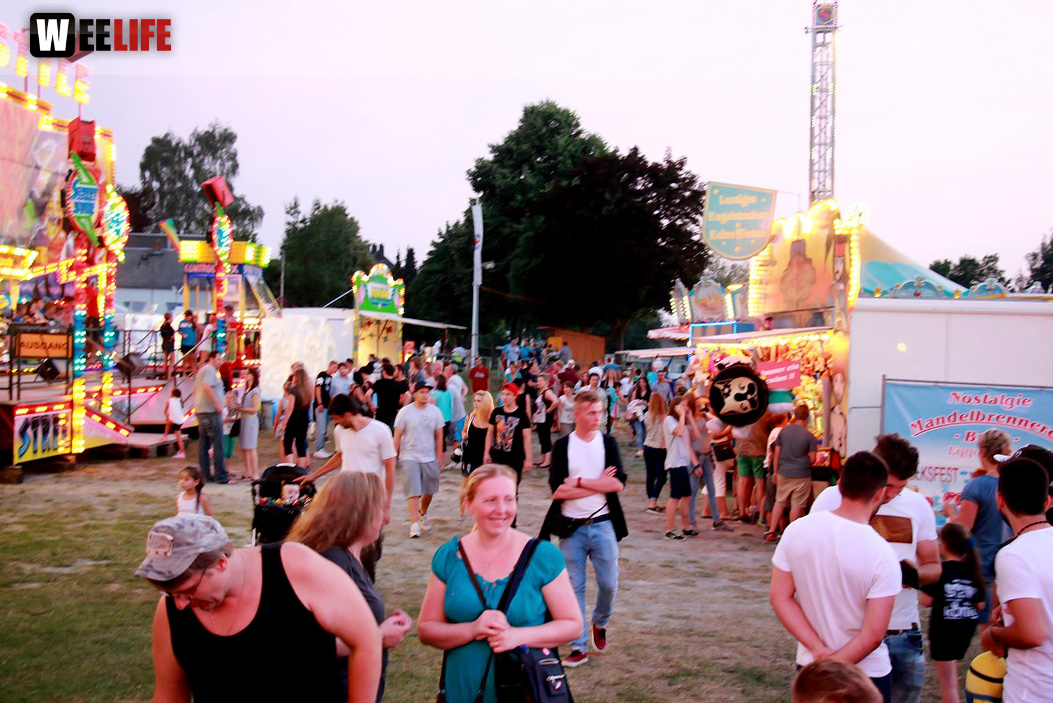 Wiesenfest Schwarzenbach Saale mit Partyteufel