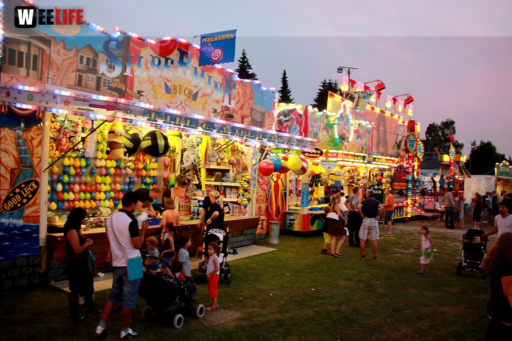 Wiesenfest Schwarzenbach Saale mit Partyteufel