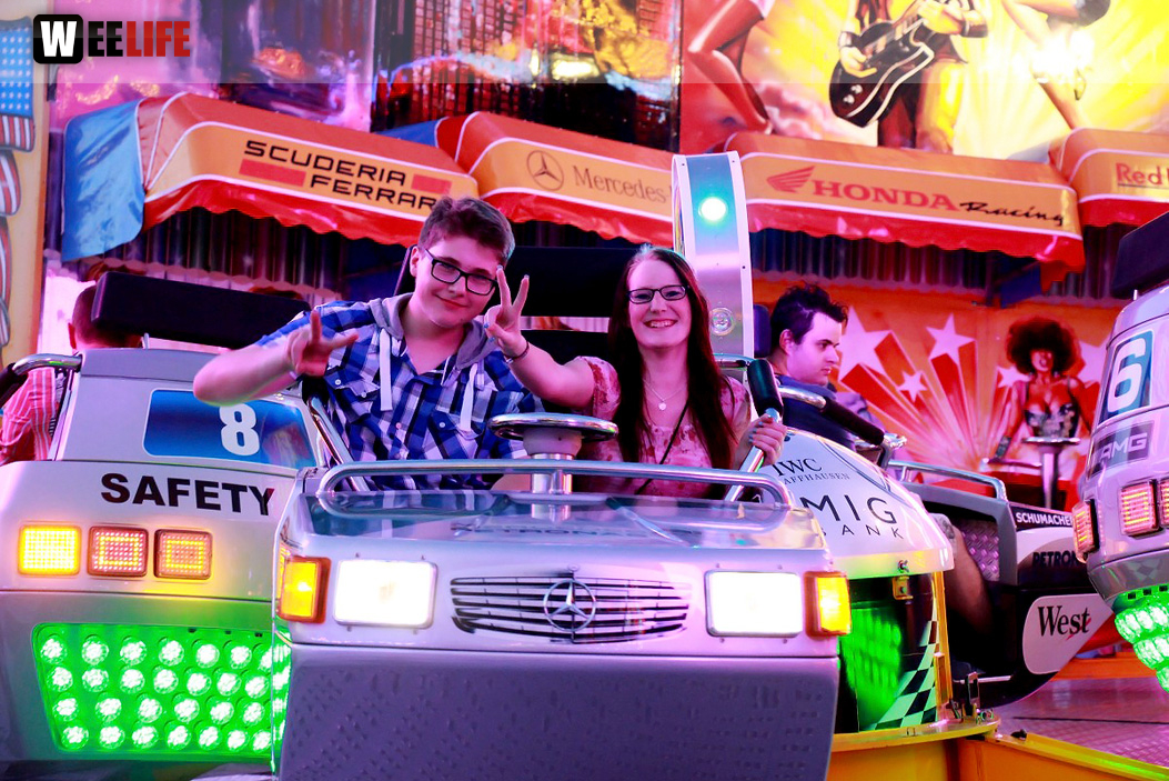 Wiesenfest Schwarzenbach Saale mit Partyteufel