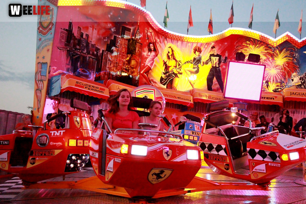 Wiesenfest Schwarzenbach Saale mit Partyteufel