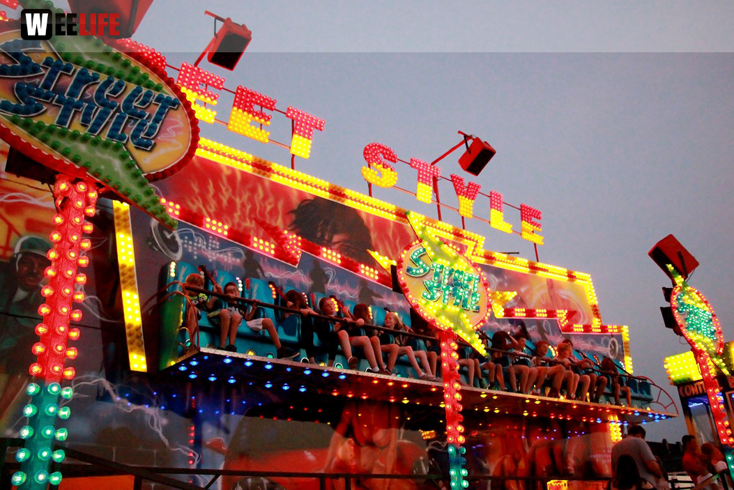 Wiesenfest Schwarzenbach Saale mit Partyteufel
