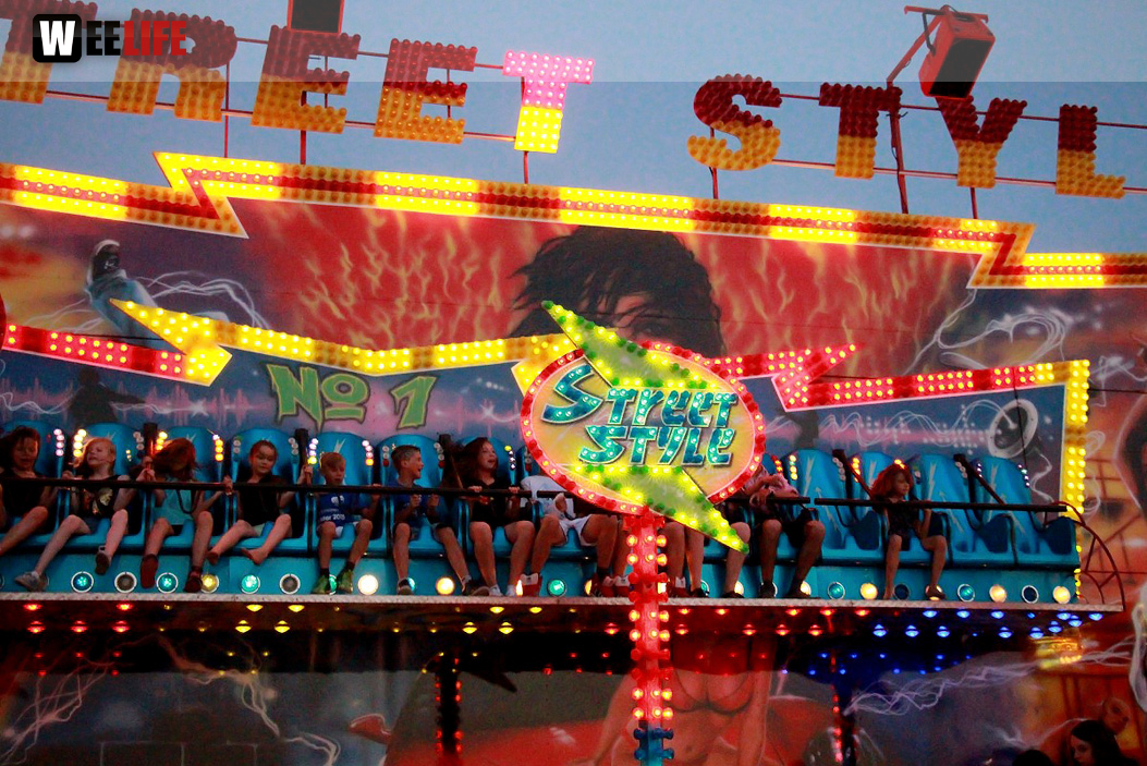 Wiesenfest Schwarzenbach Saale mit Partyteufel