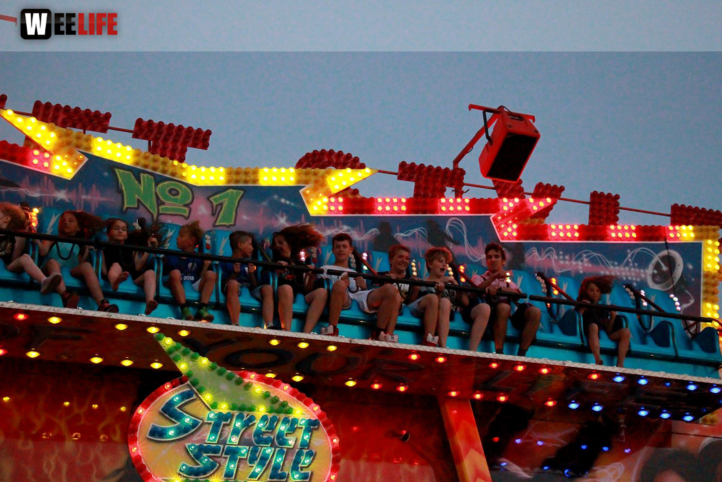 Wiesenfest Schwarzenbach Saale mit Partyteufel