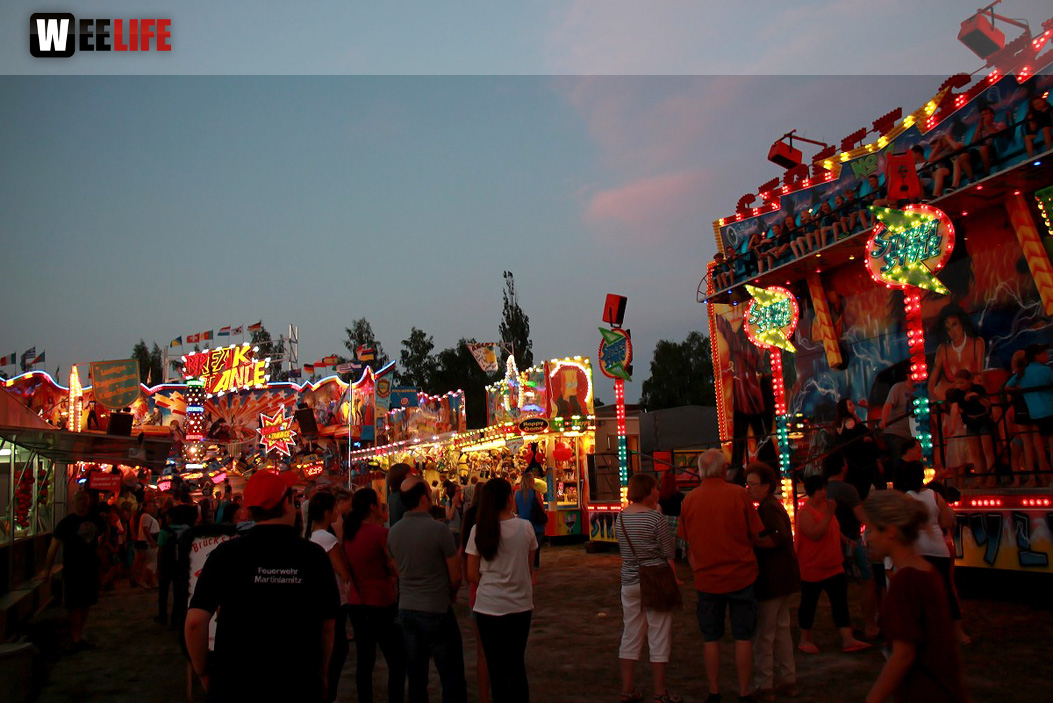 Wiesenfest Schwarzenbach Saale mit Partyteufel
