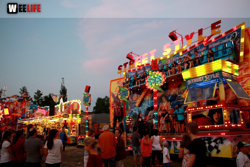 Wiesenfest Schwarzenbach Saale mit Partyteufel