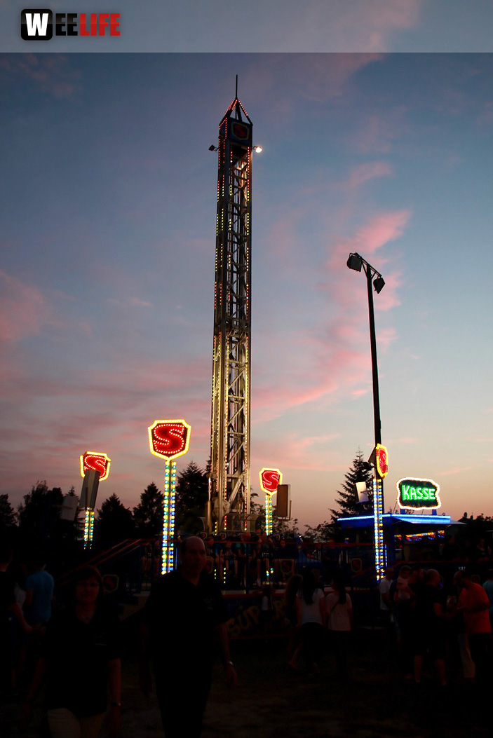 Wiesenfest Schwarzenbach Saale mit Partyteufel