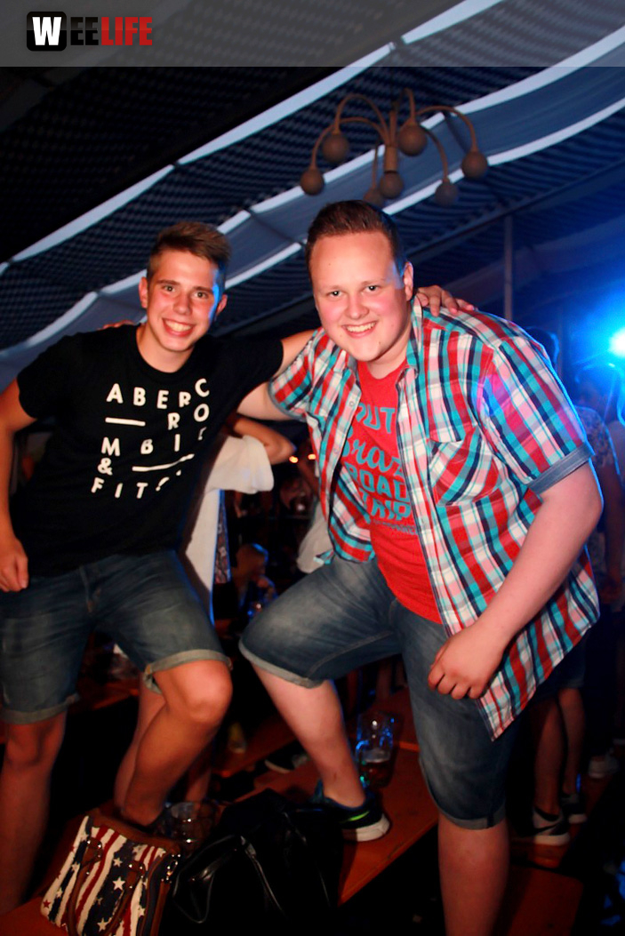 Wiesenfest Schwarzenbach Saale mit Partyteufel