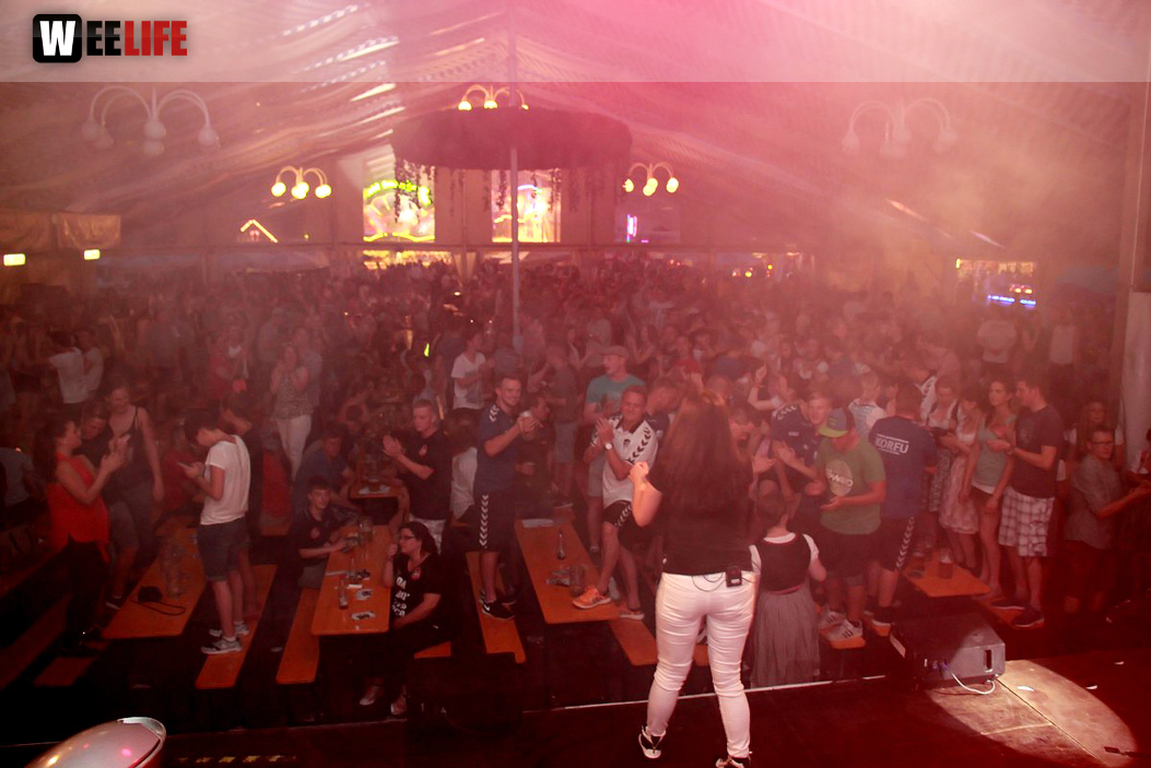 Wiesenfest Schwarzenbach Saale mit Partyteufel