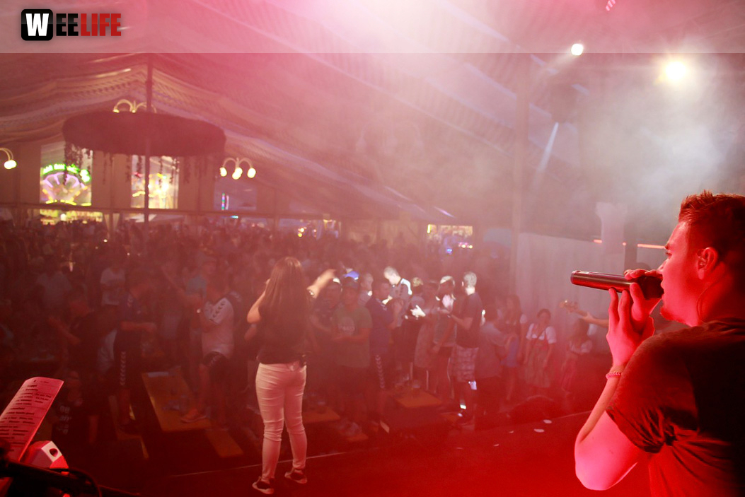 Wiesenfest Schwarzenbach Saale mit Partyteufel