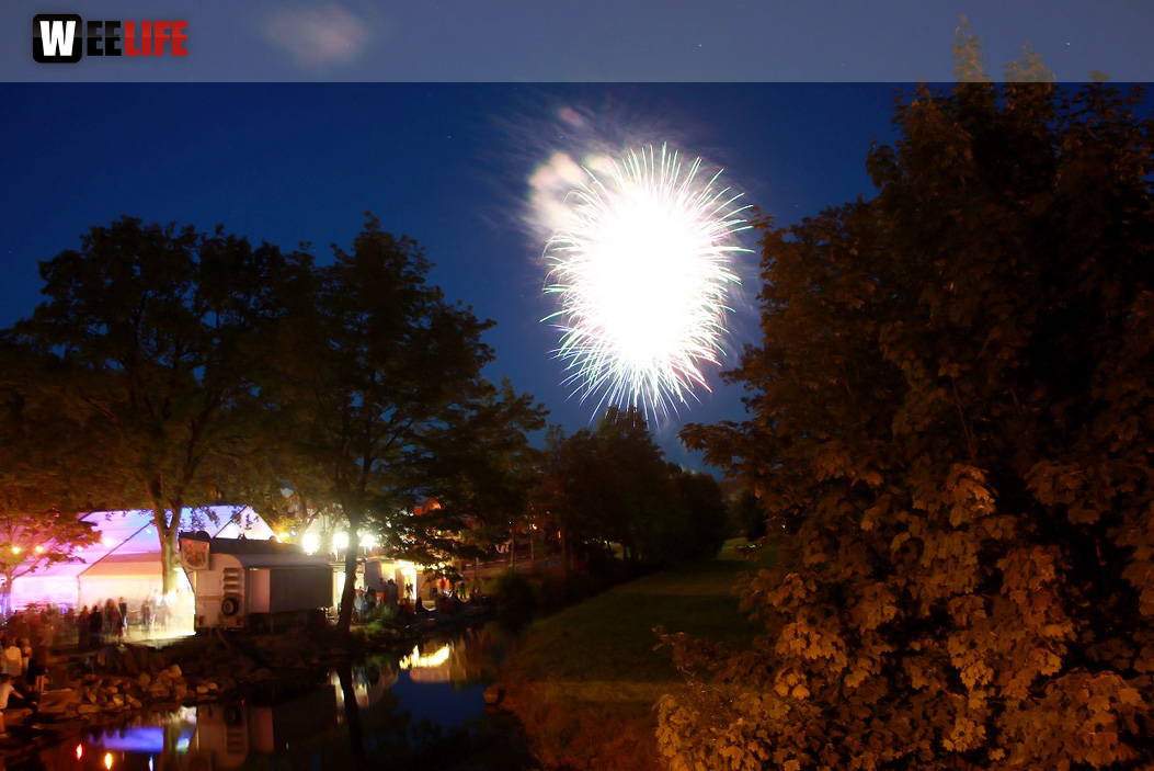 Wiesenfest Selbitz mit Pina Colada Feuerwerk