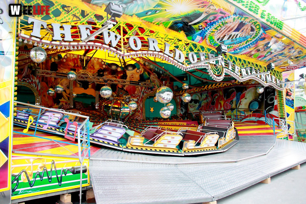 103. Volksfest letzter Aufbau Tag