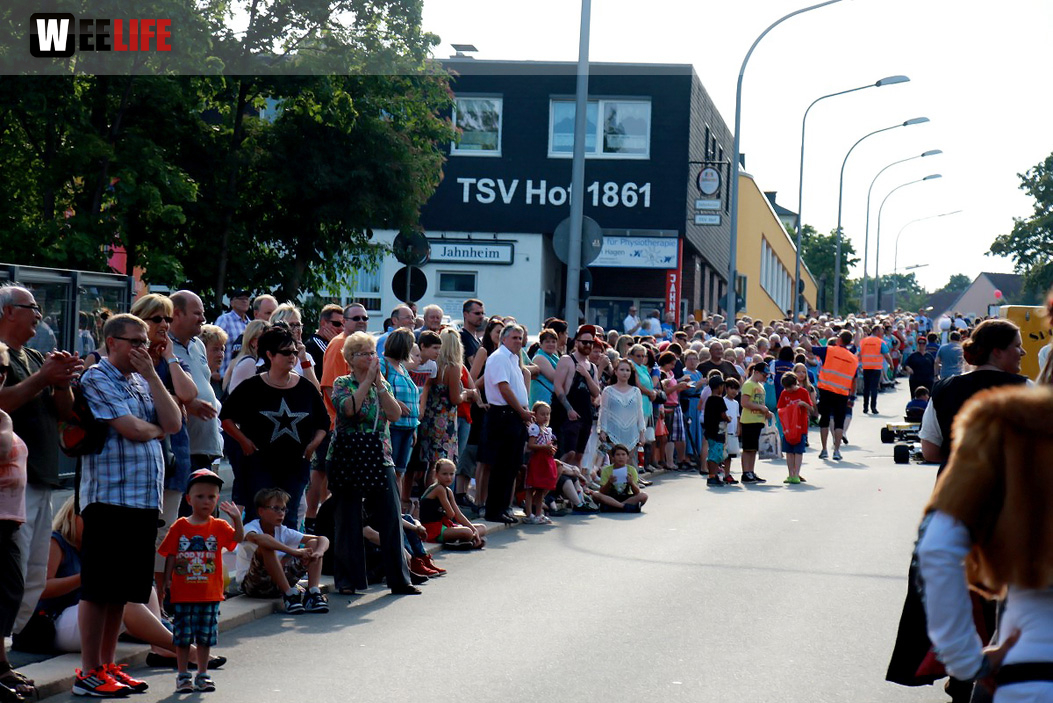 103. Hofer Volksfest 1. Tag Umzug Zuschauer