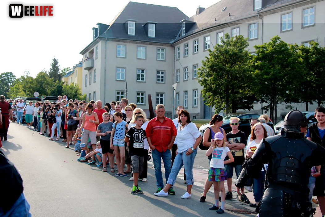 103. Hofer Volksfest 1. Tag Umzug Zuschauer