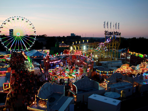 103. Hofer Volksfest Übersichtsaufnahmen vom Dacher der Freiheitshalle  – Foto 6
