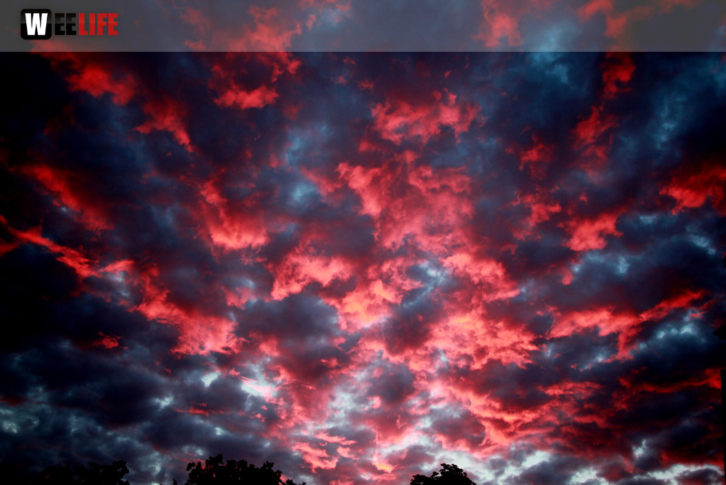 Sonnenaufgang Wolkenbildung