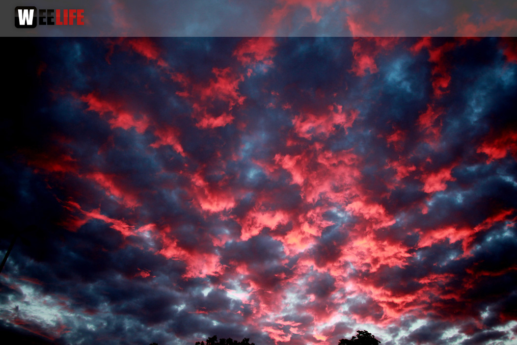 Sonnenaufgang Wolkenbildung