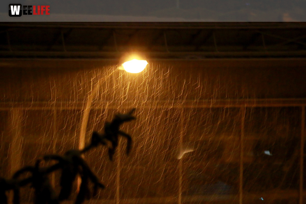 1. Schnee Hof im Herbst